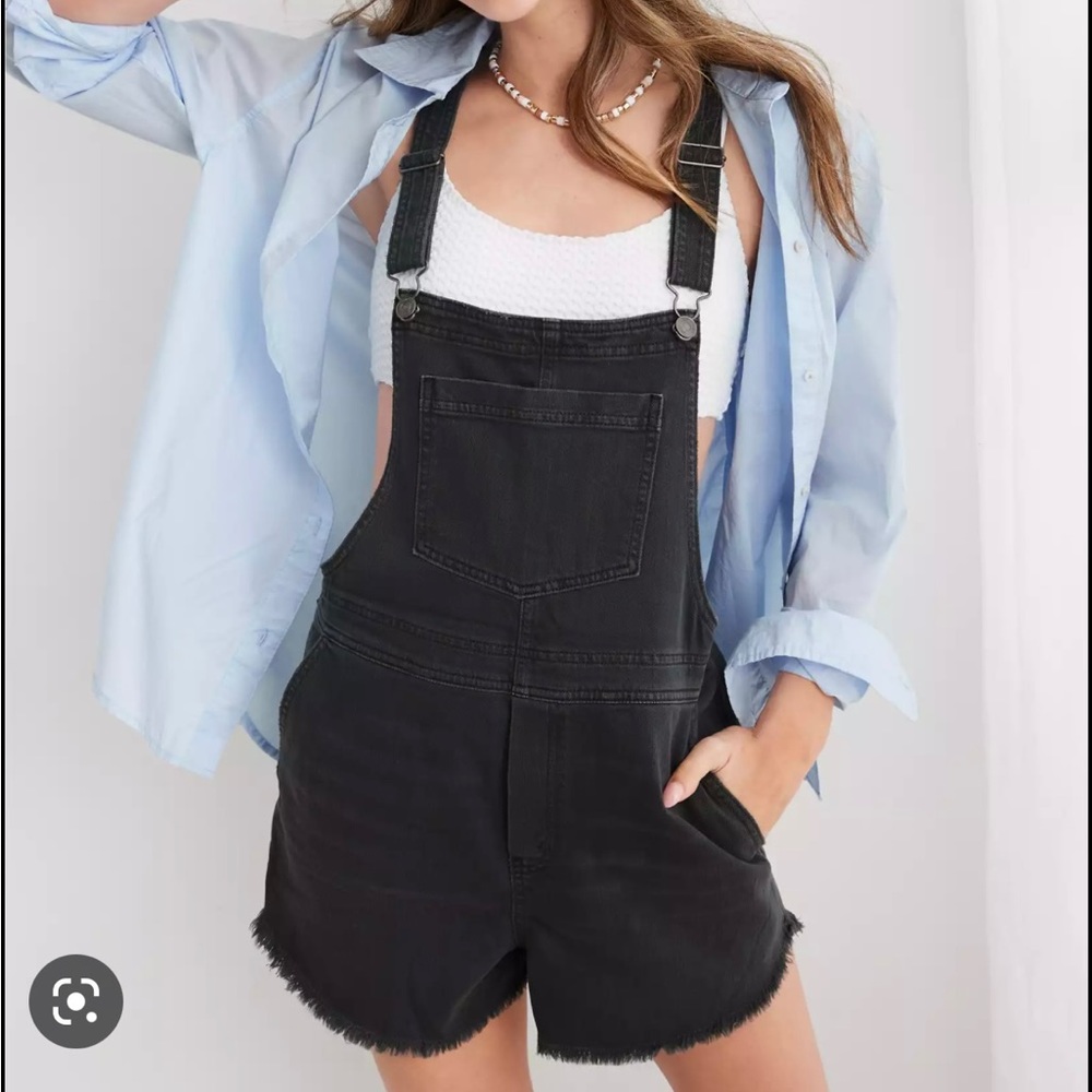 Black Aerie Overalls